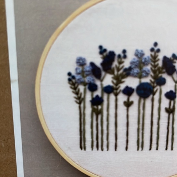 NWT And Other Adventures Embroidery Co. Midnight Wildflowers Embroidery Kit - Picture 4 of 4